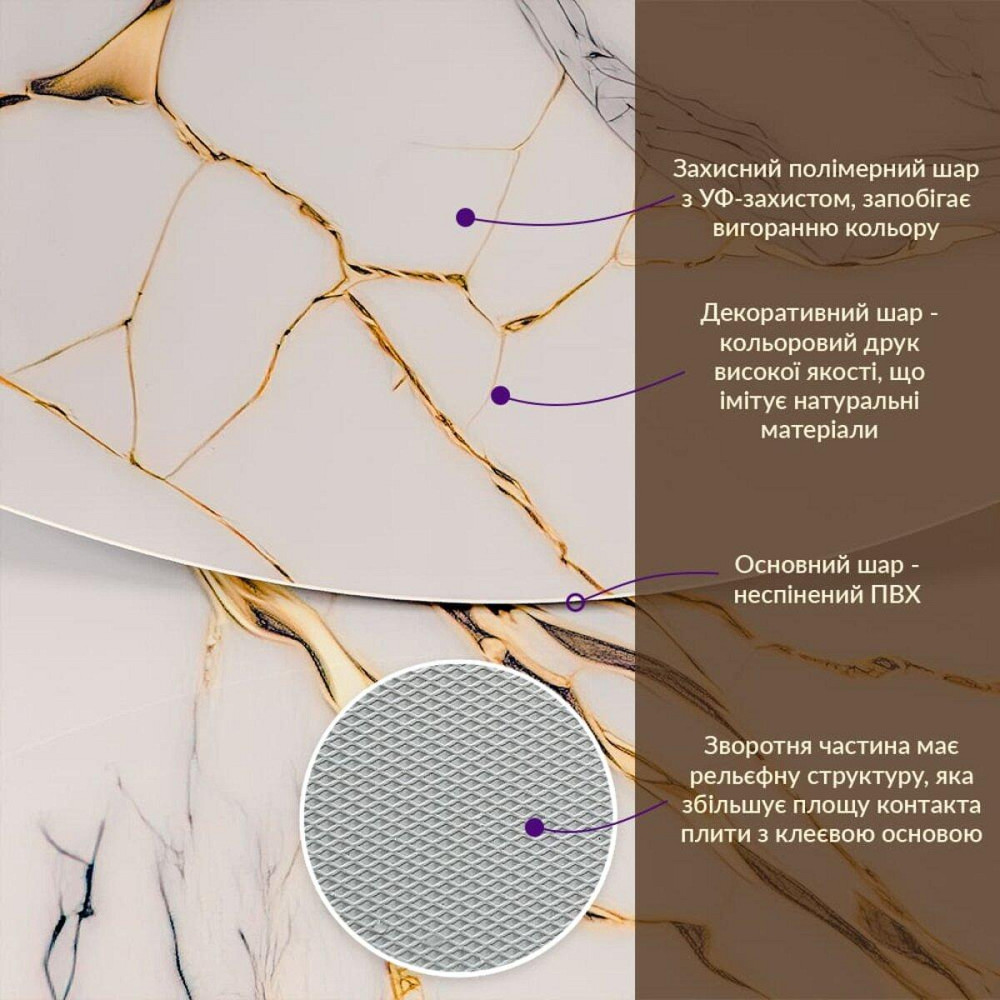 Декоративная ПВХ плита 1,22м х 2,44м х 3мм SW-00002593 Киев - изображение 3