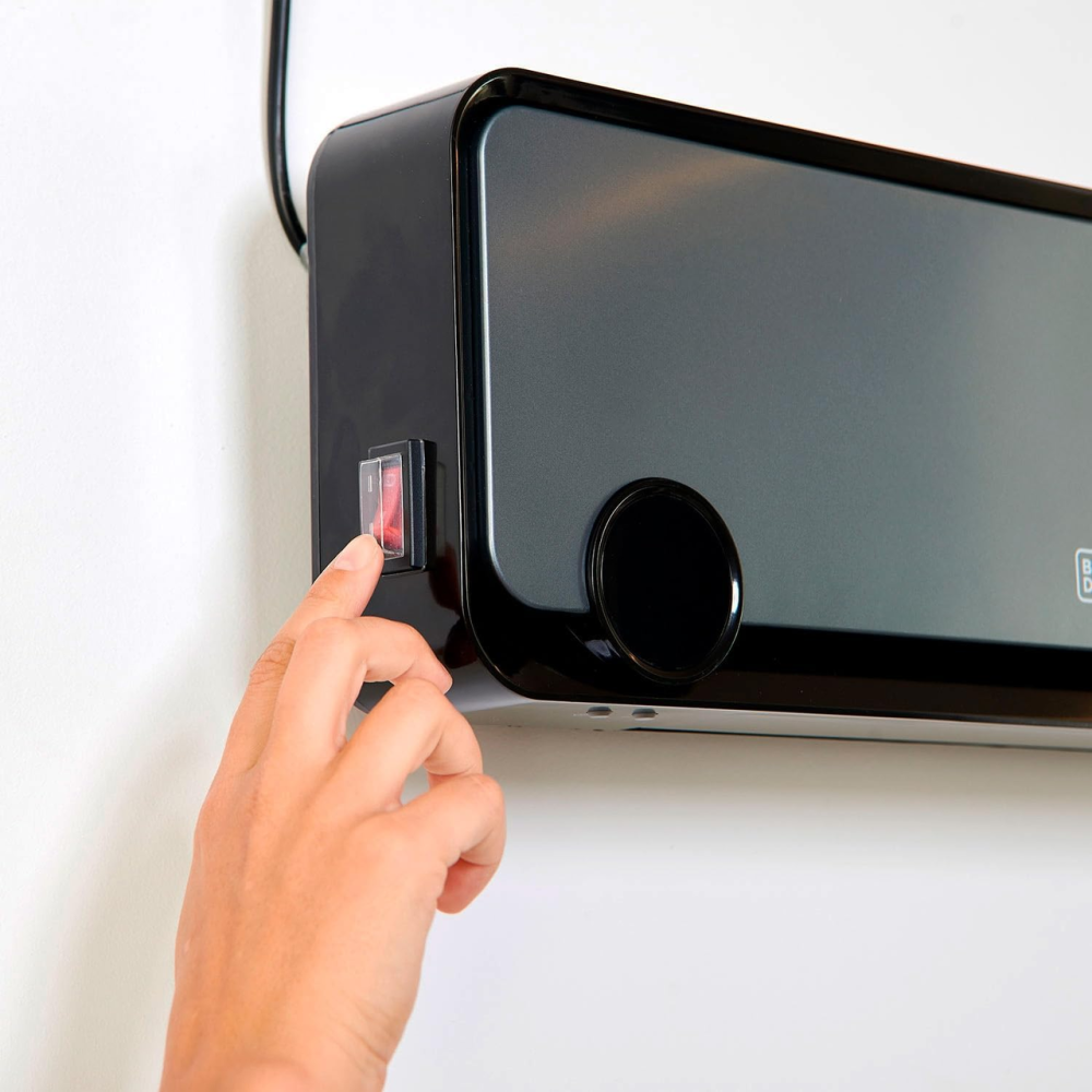 Керамический настенный обогреватель BLACK+DECKER BXWSH2000E: 2000 Вт, для ванной IPX2, недельный таймер, пульт, Черный Киев - изображение 9