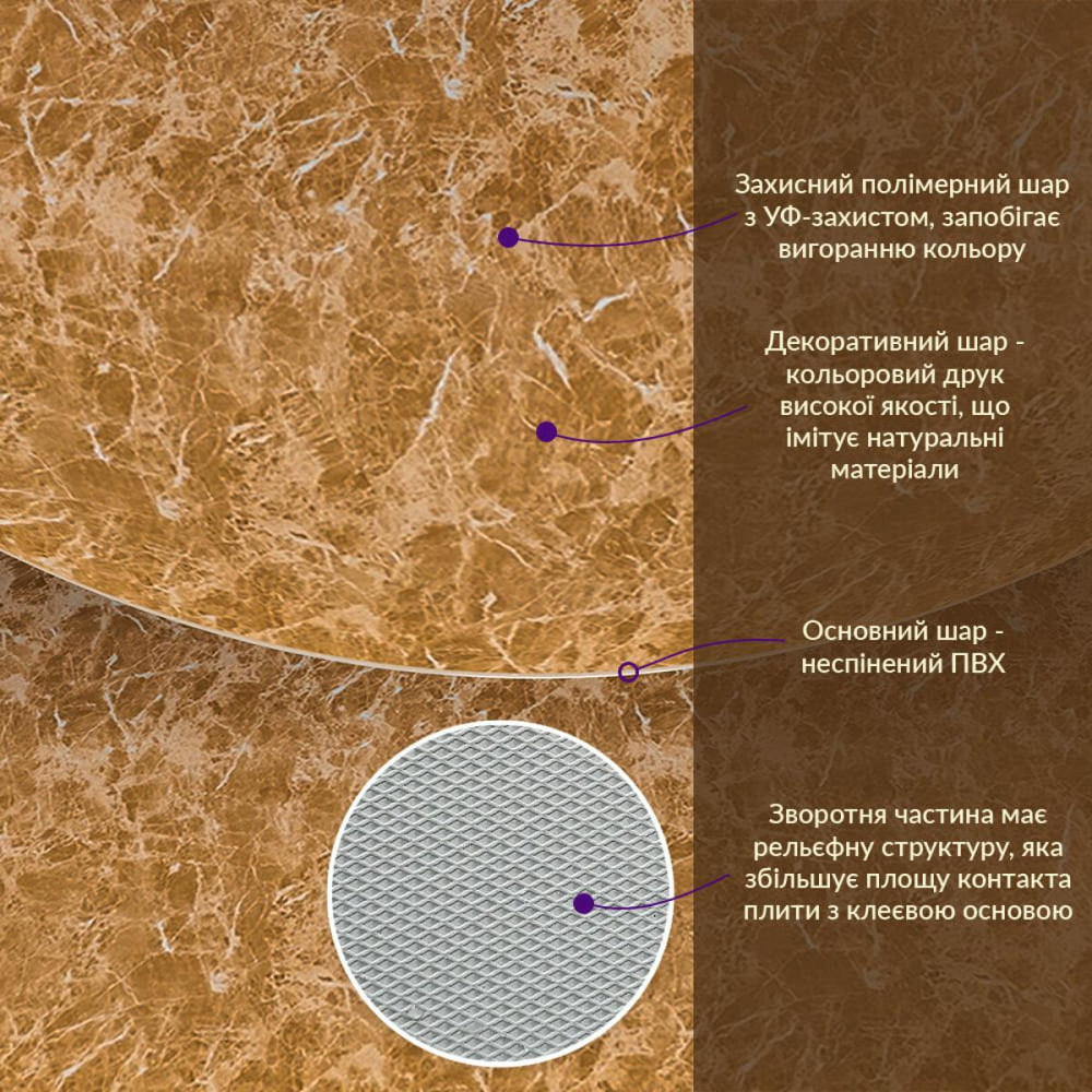 Декоративная ПВХ плита 1,22м х 2,44м х 3мм Кремовый мрамор SW-00001398 Днепр - изображение 3