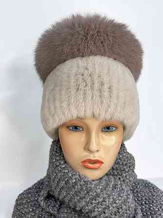 Шапка хутряна жіноча кубанка Венера Графітовий Харків