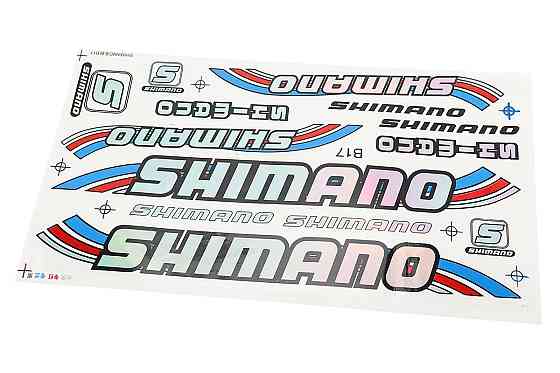 Наклейки на планшеті "SHIMANO" набір 13шт 34х20, B17 Бершадь