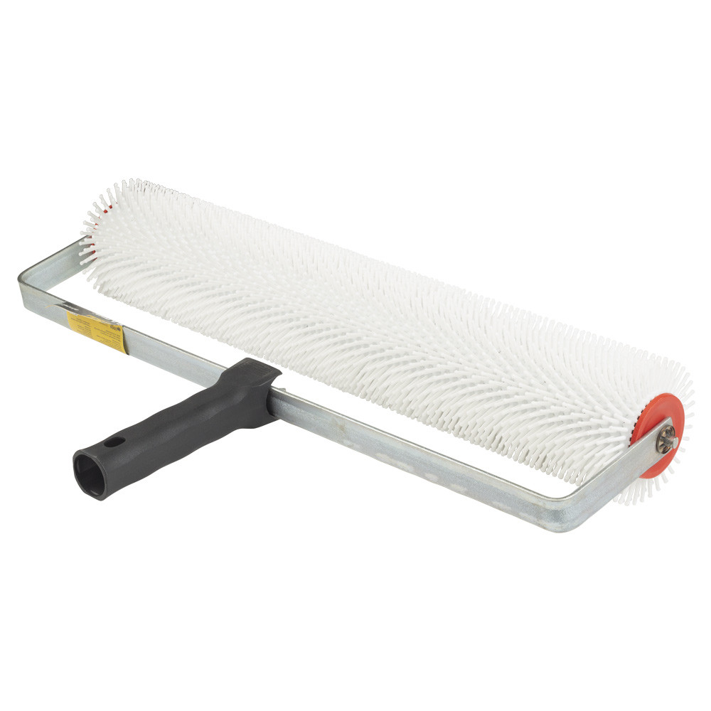 Sigma Валик игольчатый аэрационный для наливного пола 80×400мм с ручкой (рамкообразная) белая и Коломия - фото 2