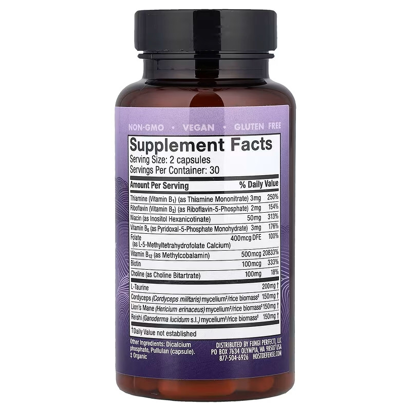 Грибні екстракти Host Defense Mushrooms™ Mycobenefits, Focus, 60 Capsules Луцьк - фото 1