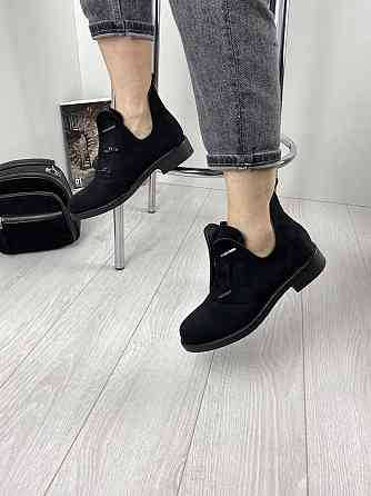 Черевики жіночі MENGTING чорні еко-замша 38р. 40р. (1187-3) Коломыя