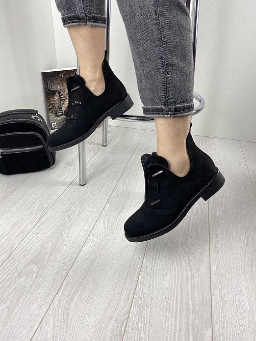 Черевики жіночі MENGTING чорні еко-замша 38р. 40р. (1187-3) Коломыя - изображение 6