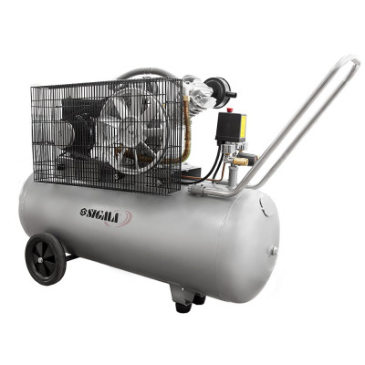 Компрессор Sigma двухцилиндровый ременной 2.5кВт 396л/мин 10бар 100л (2 крана) (7044151) Винница - изображение 1