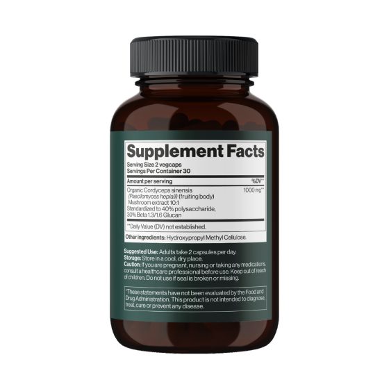 Гриб кордицепс Mind Shi Cordyceps Mushroom 1000 mg 60 вег капс Киев