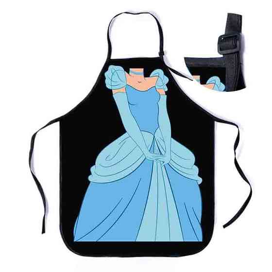 Фартук с приколом Принцесса мультяшный 75 на 60 см разноцветный Киев