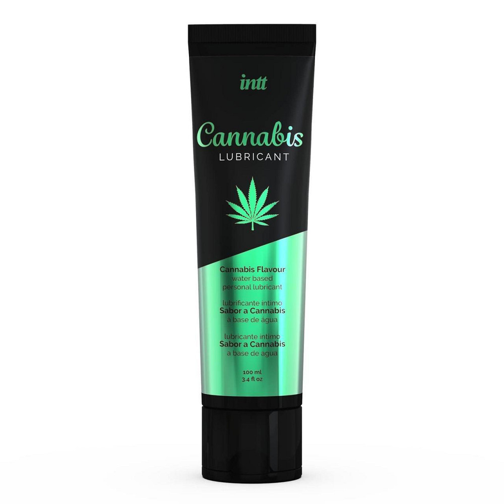 Лубрикант на водной основе Intt Cannabis (100 мл) с маслом семян конопли, не растекается Sex Aura Киев - изображение 1