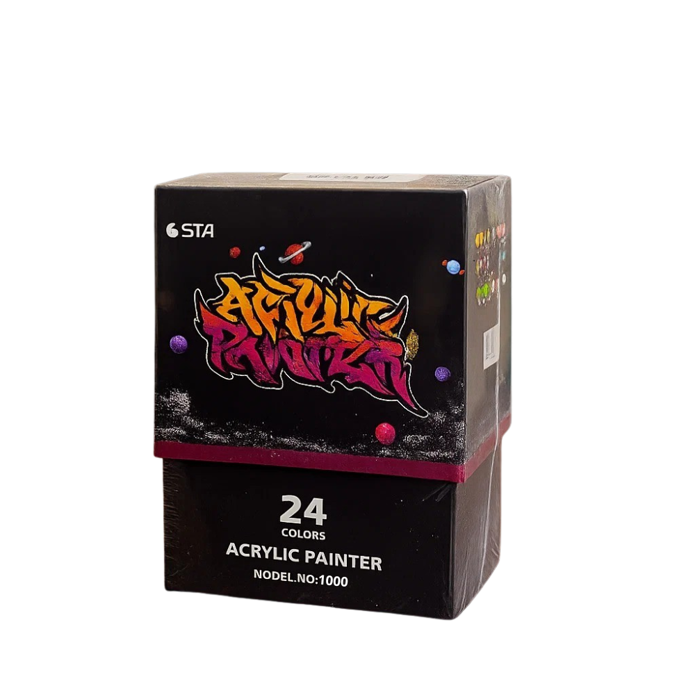 Маркери акрилові STA для малювання, преміум якість, набір 24 кольорів, універсальні для скла, дерева, ткани та кераміки Кам'янець-Подільський - фото 9