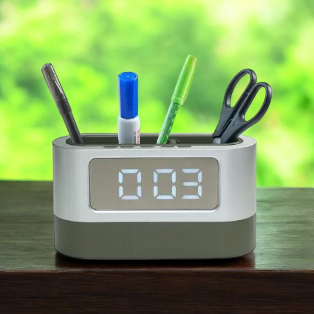 Настільний годинник органайзер з термометром та календарем 038 7334 Одеса - фото 2