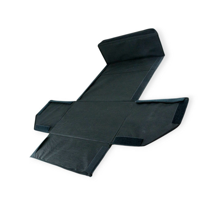 Сумка - органайзер у багажник шкірозамінник 500х300х300мм L чорна, сірий ромб на липучках Мукачево - фото 1