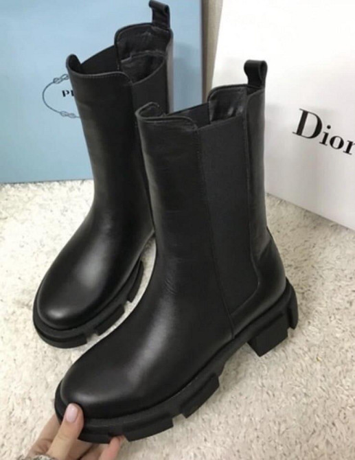 Черевики жіночі GREMMY чорні натуральна шкіра зима висота 20 см (4257) 35-41 Коломия - фото 2