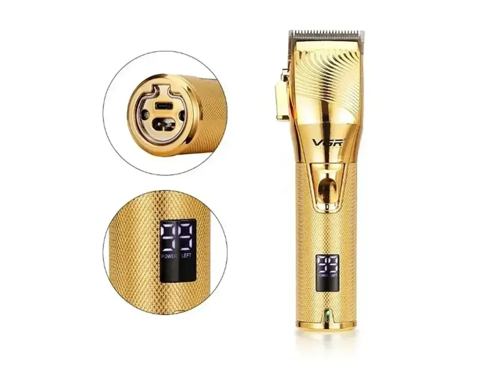 Машинка для стрижки волосся VGR V-280 бездротова, 6 насадок, дисплей, акумулятор 2500 мАг, 300 хв роботи Одеса - фото 6