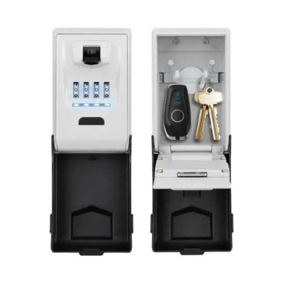 Сейф зовнішній CH-799 (137 мм) з кодовим замком металевий антивандальний (Сірий із чорним) Вінниця