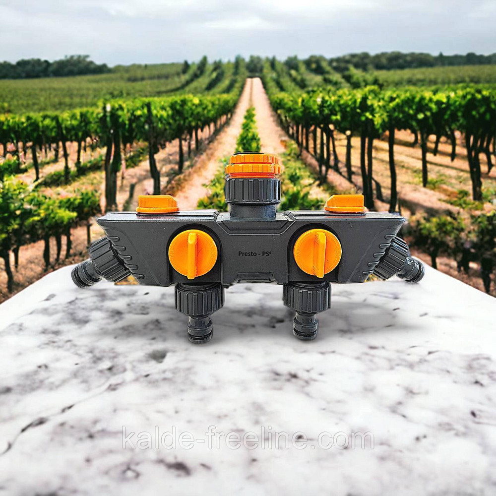 Кран шаровий Presto-PS на 4 виходи з внутрішнім різьбленням 1/2-3/4-1 дюйм (5010) Харьков - изображение 3