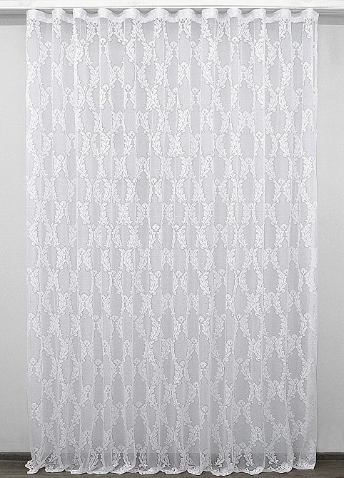 Тюль VR-Textil 716т Жакард Білий 300х270 см (40-980) Київ - фото 3