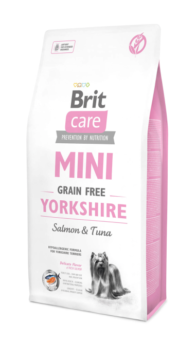 Сухой корм для собак Брит Brit Care GF Mini Yorkshire для йоркширских терьеров с мясом лосося и тунца, 400 г Винница - изображение 1
