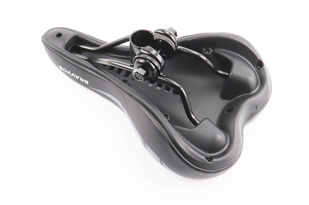 Сидіння MTB 275x170мм, чорне-сіре YF-1031 Київ - фото 2