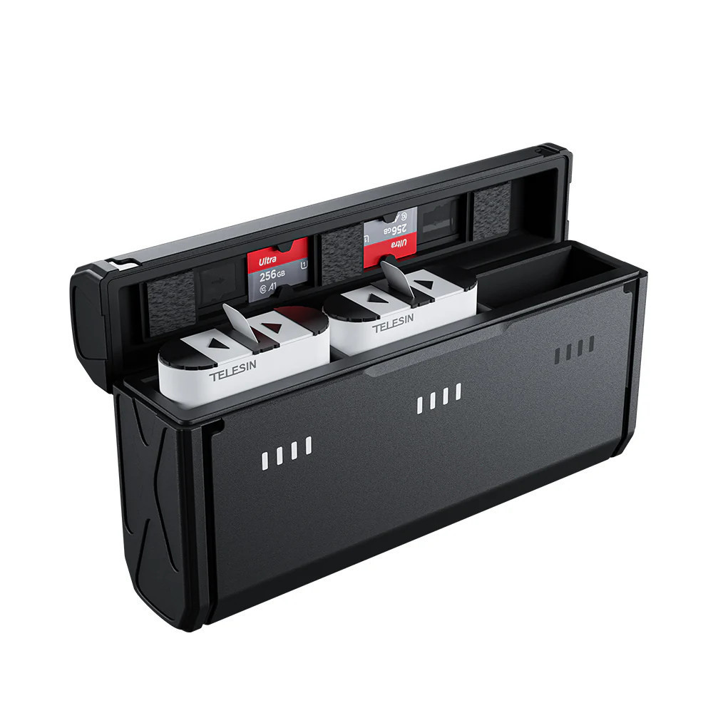 Зарядка GoPro 12/11/10/9 та два акумулятори покращених Stamina Telesin GP-PT-G01 Київ - фото 3