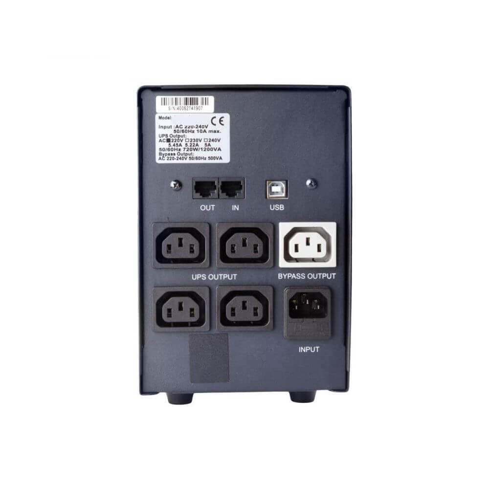 Джерело безперебійного живлення Powercom BNT-1200AP 1200ВА / 720Вт лінійно-інтерактивне Киев - изображение 2