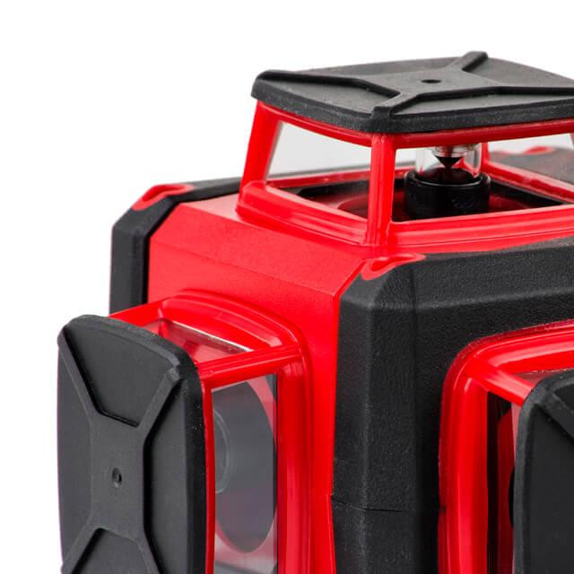 Лазерний рівень INTERTOOL MT-3057, 360°, 3 лазерні головки - зручний розмір і міцний корпус Львів - фото 8