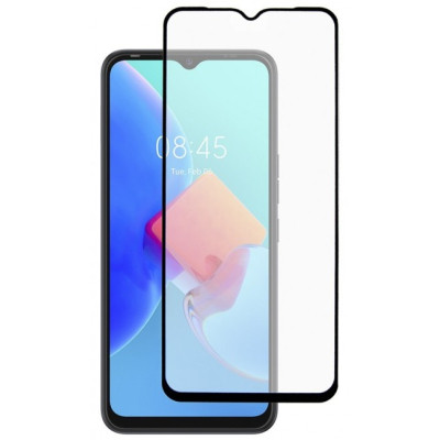 Стекло защитное Dengos Full Glue Tecno Spark 8c black frame (TGFG-250) Винница - изображение 1