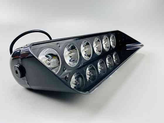 Лампа маячок проблисковий S6 автомобільний стробоскоп 9-80V 6 led діодів білий спалах (під скло) мигалка Мукачево