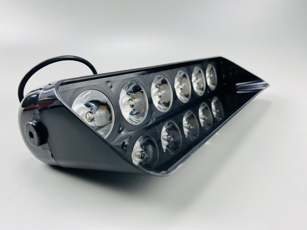 Лампа маячок проблисковий S6 автомобільний стробоскоп 9-80V 6 led діодів білий спалах (під скло) мигалка Мукачево - фото 6