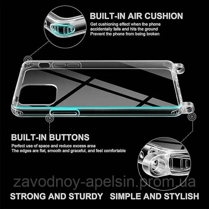 IPhone 11 Чохол силіконовий зі Шнурком (прозорий) Одеса - фото 2
