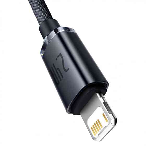 Кабель Baseus Crystal Shine Series Fast Charging Data Cable USB to iP 2.4A 2m Black Киев