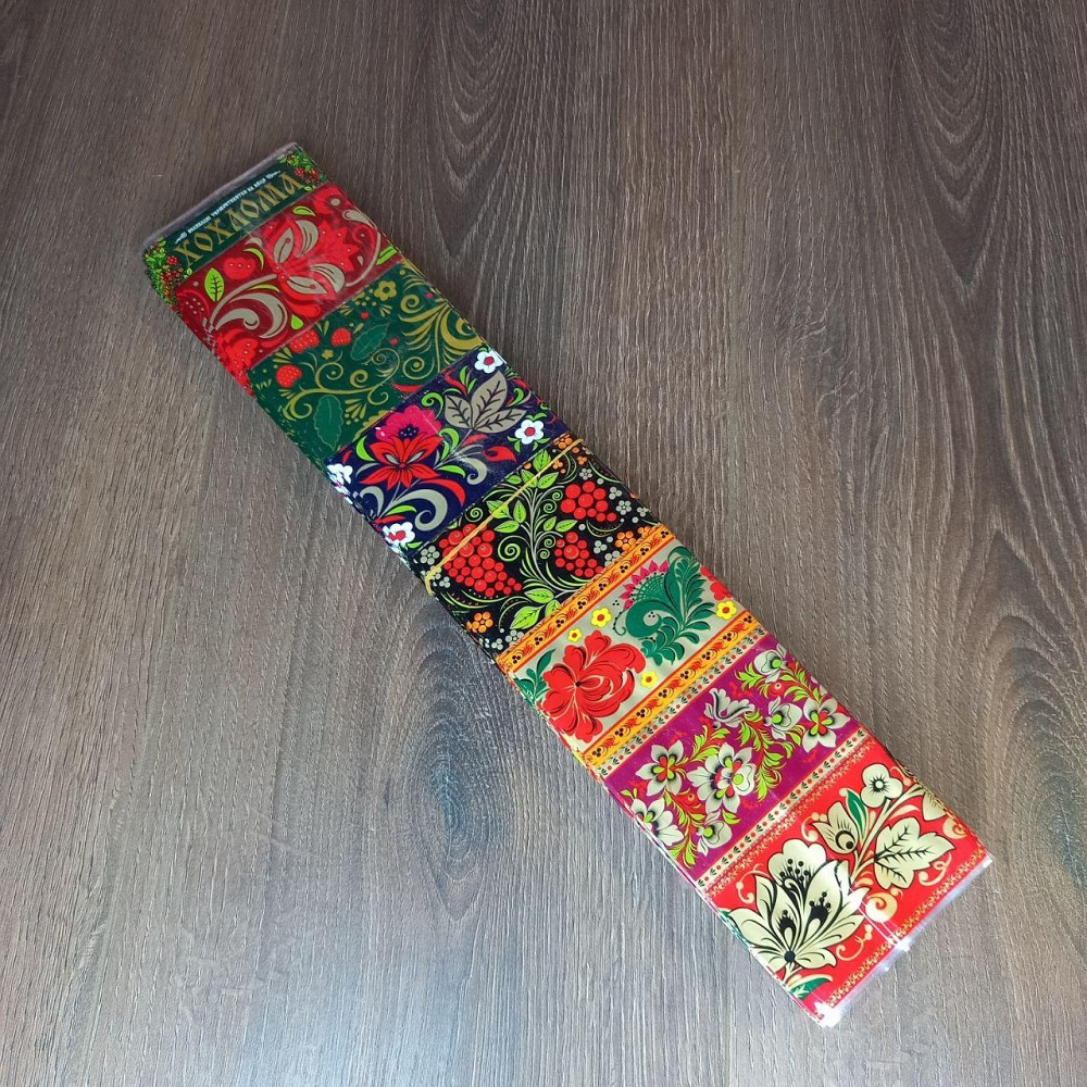 Прикраса на яйця Хохлома на 7 яєць – термоусадкова етикетка для Великодня, 100 шт Харків - фото 1