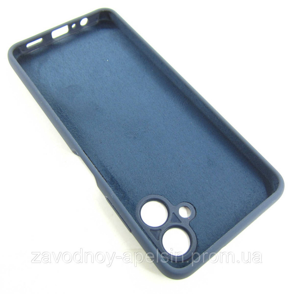 Samsung A06 A065 Чохол мікрофібра Захист камери (синій) Одеса - фото 2