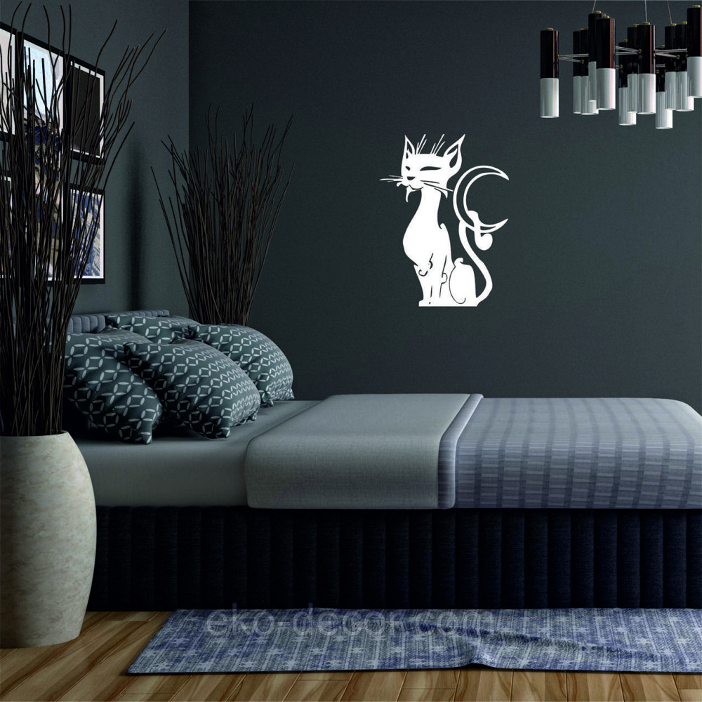 Декоративне настінне 3D Панно «Кіт» Декор на стіну з об'ємом Київ - фото 3