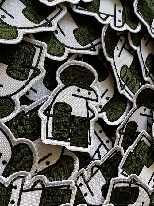 Шеврон флорк снабженець (Форма контурна. На липучці) Розмір 8x6см Київ - фото 3