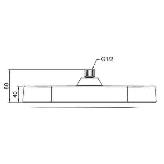 Лійка для душу стельова Koer KP-0404-01-OH 325x200мм   ( KR5000 ) 34903 Харків