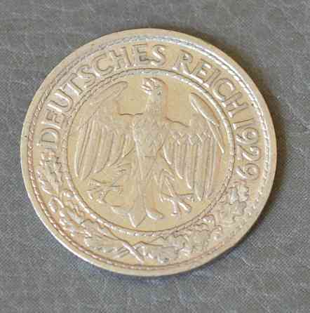 Німеччина 50 рейхспфеннигов 1929 р. А, XF, 'Веймарська республіка (1924 - 1938) (АЗ) Полтава