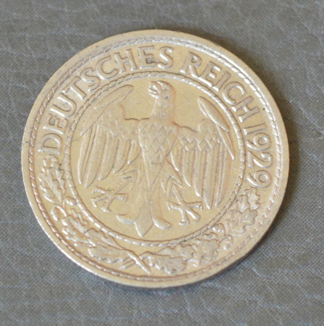 Німеччина 50 рейхспфеннигов 1929 р. А, XF, 'Веймарська республіка (1924 - 1938) (АЗ) Полтава - фото 1