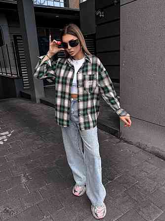 Жіноча сорочка в клітинку ( з накатом) Одеса