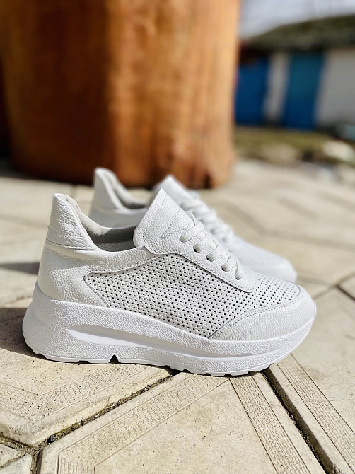 Dino Vittorio Кросівки жіночі Dino Vittorio 41-02-183пер білі (весна-літо, шкіра натуральна) (5 Коломия - фото 3