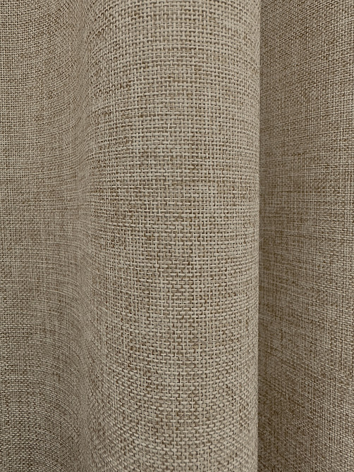 Комплект готових штор VR-Textil Льон Льон Мішковина № 1141ш Капучино 150х240 см 2 шт (39-0144) Київ - фото 8