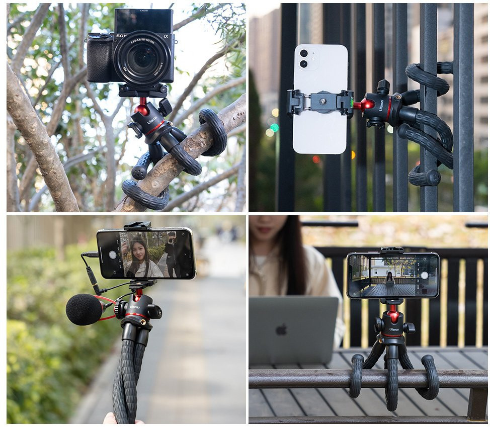 Гибкий штатив с держателем для телефона и холодный башмаком Ulanzi MT-33 Киев - изображение 3
