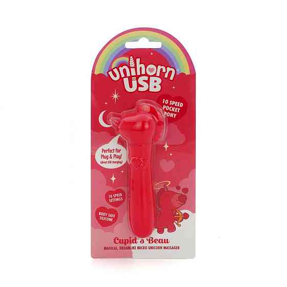 Вібратор-єдиноріжка Unihorn USB Bullet – Cupid's Beau, віброкуля, USB-зарядка, 10 режимів Sex Aura Київ