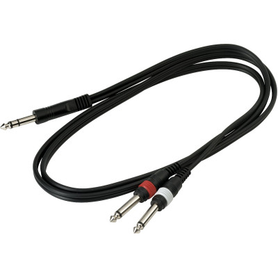 Інсертний кабель RockCable Patch Cable - TRS Jack to 2 x TS Jack (1.5m) (RCL 20922 D4) Вінниця - фото 3