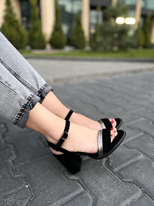 Nivelle Босоніжки жіночі NIVELLE 1896/8010-8048 чорні (літо, замша натуральна) (3699) Коломия - фото 4