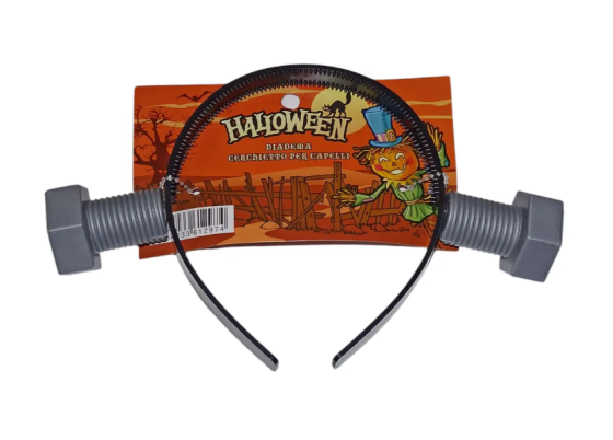 Обруч на Хэллоуин Франкенштейн one size черно-серый Киев