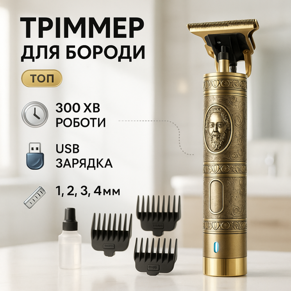 Машинка для стрижки волос для профессионалов Shuke SK-8017 Мужской триммер окантовки YH-73 Львов - изображение 11