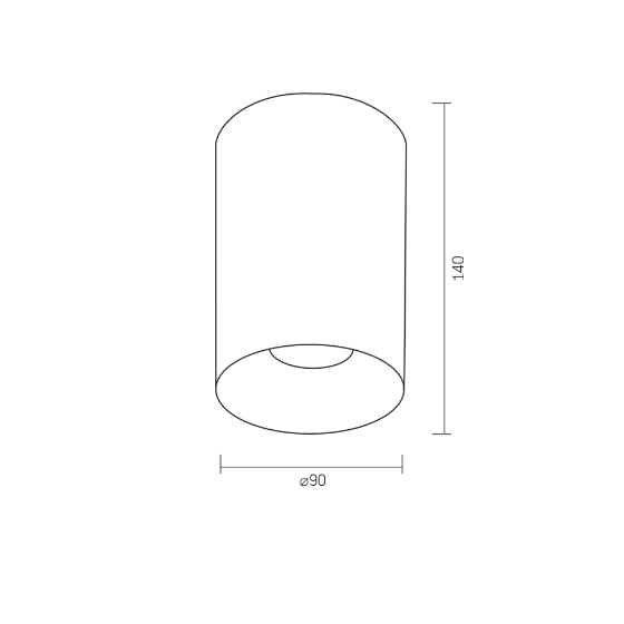 LED Світильник накладний під лампу GU10 чорний VL-SPF14A-B Videx Житомир