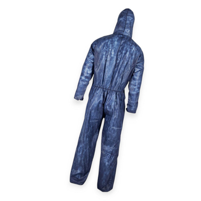 Комбінезон маляра з капюшоном Oversafe від бруду, пилу, аерозолів, XL, поліпропілен, синій Мукачево - фото 1