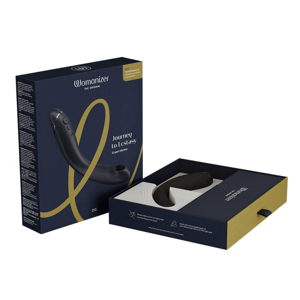 Вакуумный стимулятор для точки G и клитора с вибрацией Womanizer OG Dark Grey, 12 уровней, 3 режима Sex Aura Киев - изображение 8
